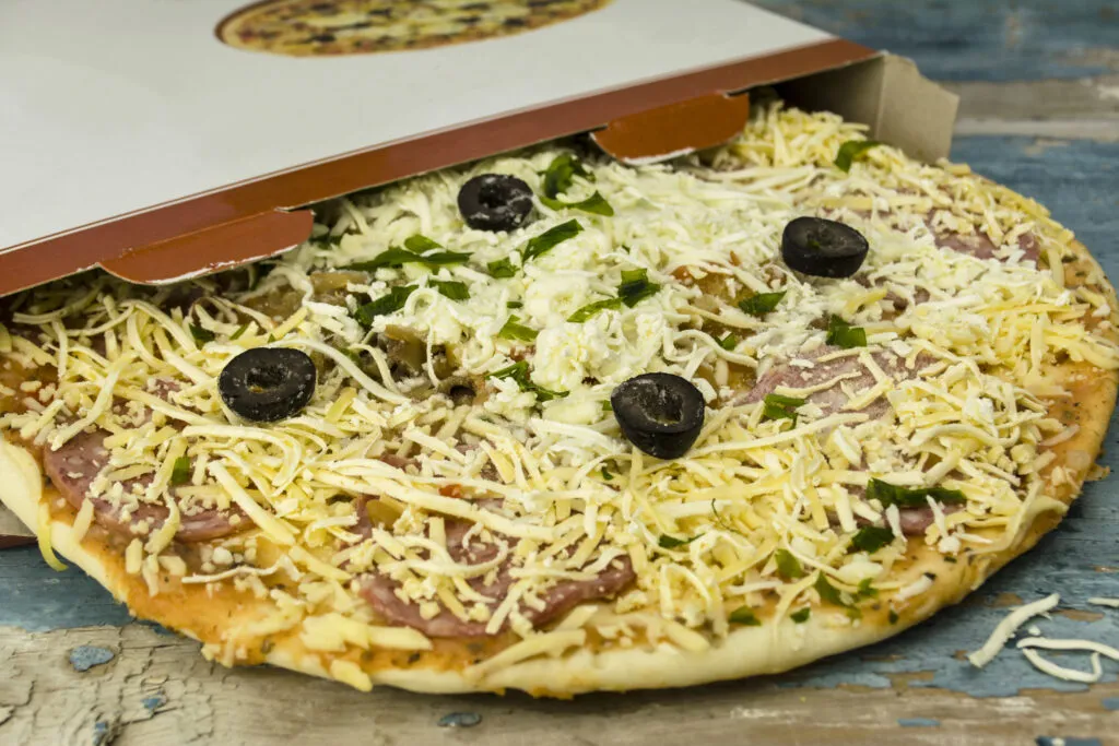 Tamano de pizzas congeladas para hornear