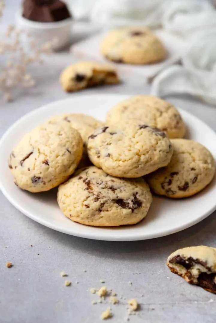 galletas con pepitas de chocolate y crema agria