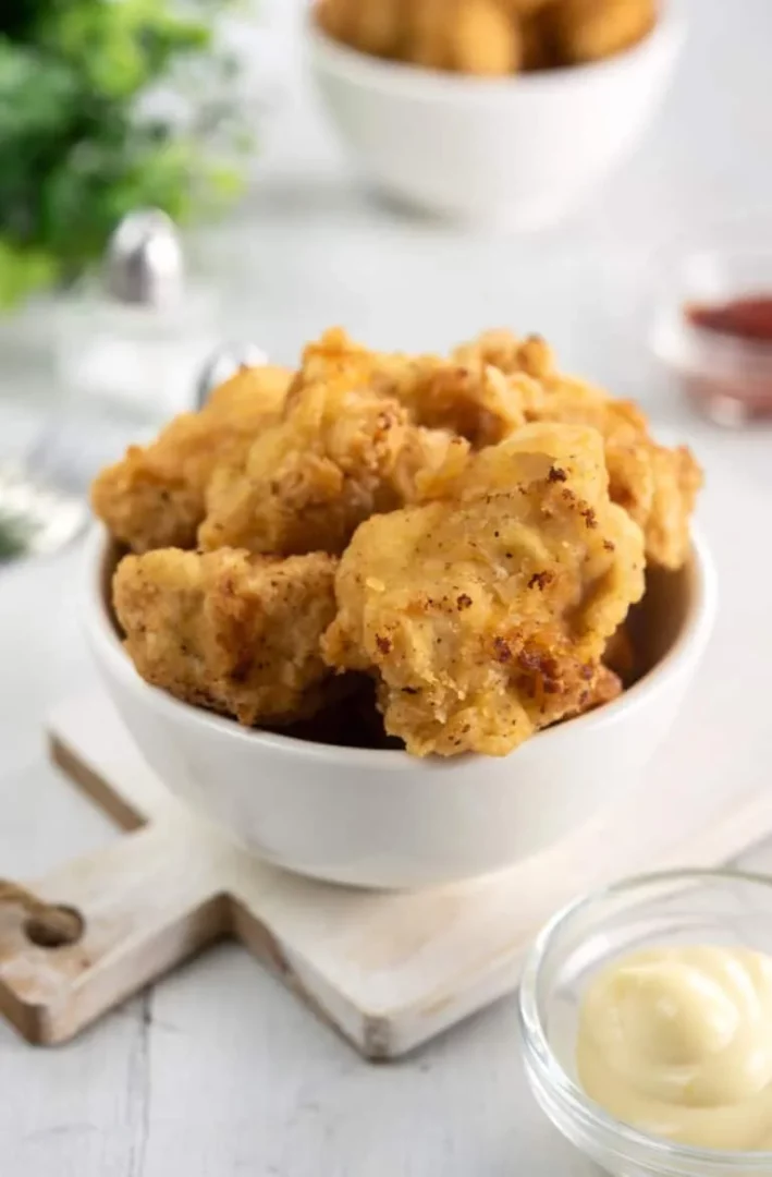 pollo frito sin suero de leche