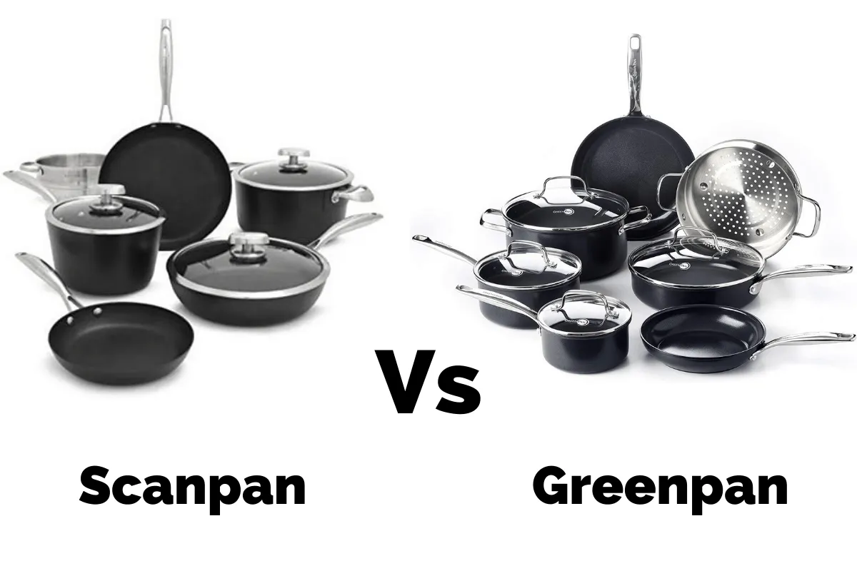 Comparativa entre cocinas de presión Scanpan y cacerolas de hierro fundido verde para cocina a fuego lento.
